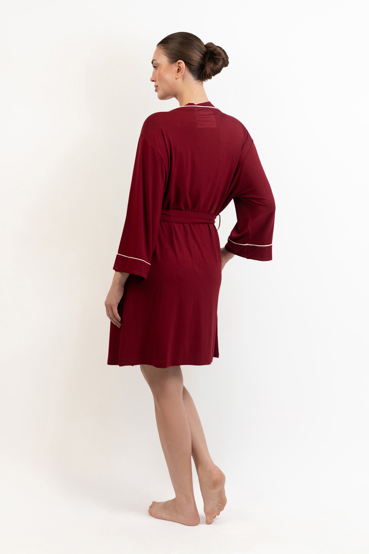 Women’s Bamboo Robe-Merlot