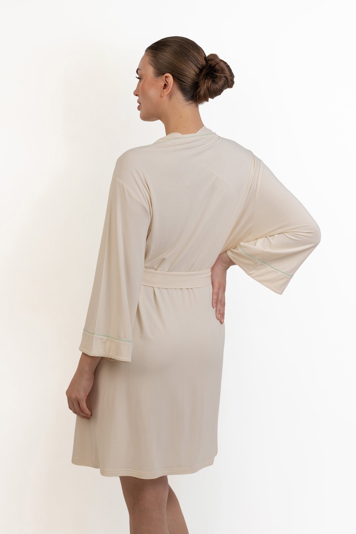 Women’s Bamboo Robe-Cream