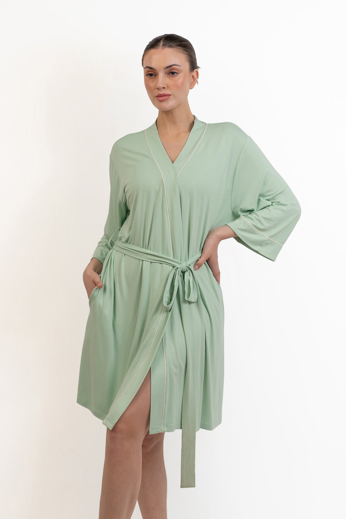 Women’s Bamboo Robe-Bh Green