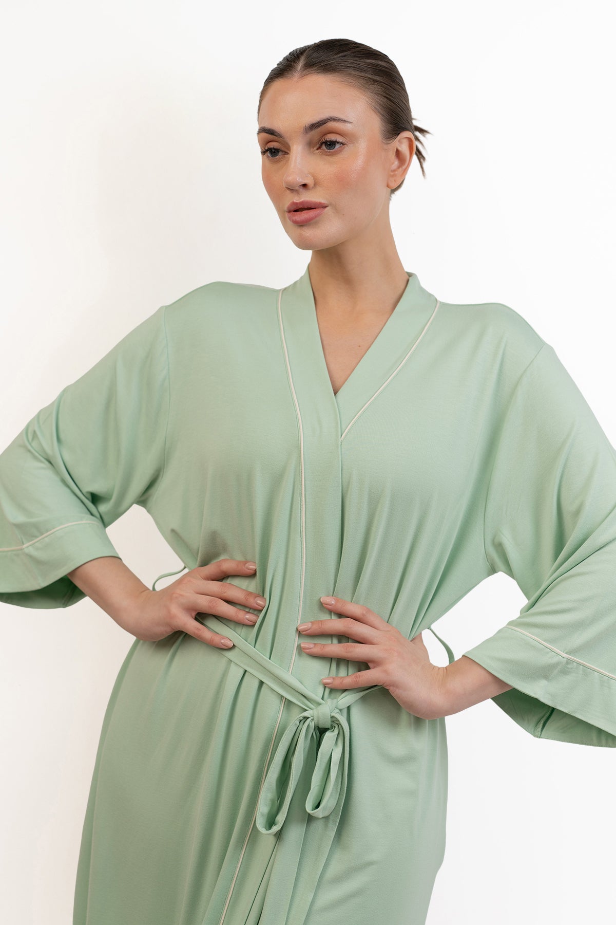 Women’s Bamboo Robe-Bh Green