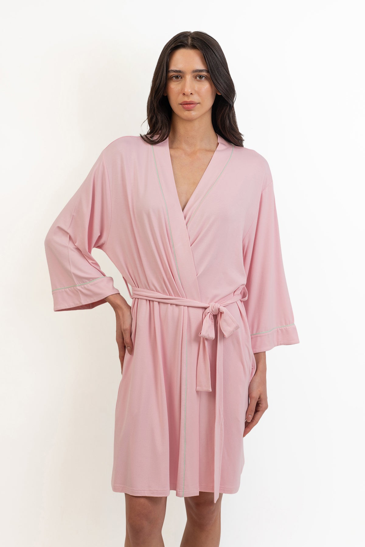 Women’s Bamboo Robe-Pink