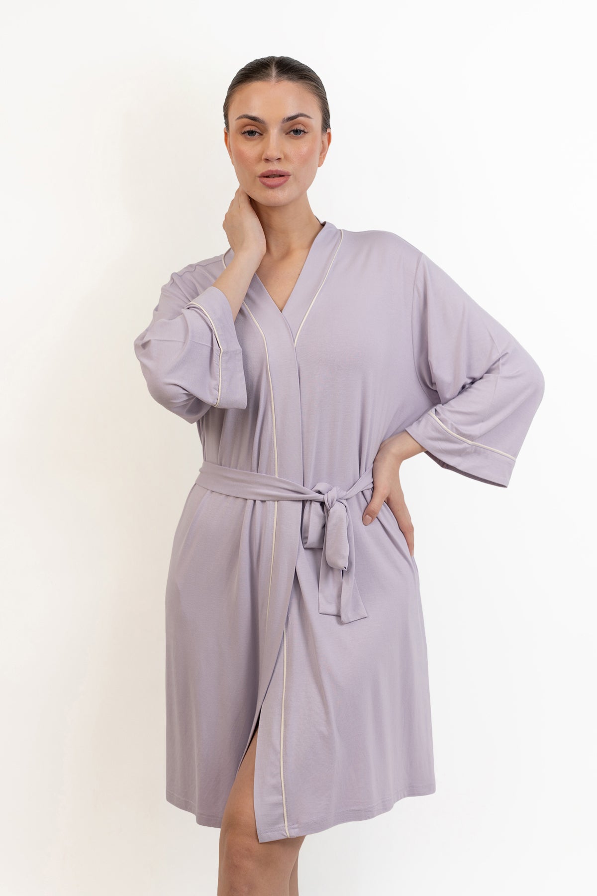 Women’s Bamboo Robe-Purple