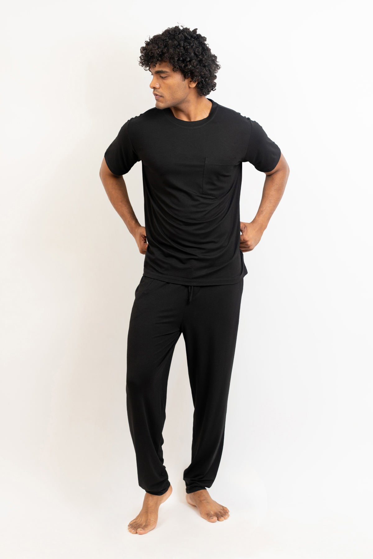 Men's Short Sleeves Pajama set-Midnight