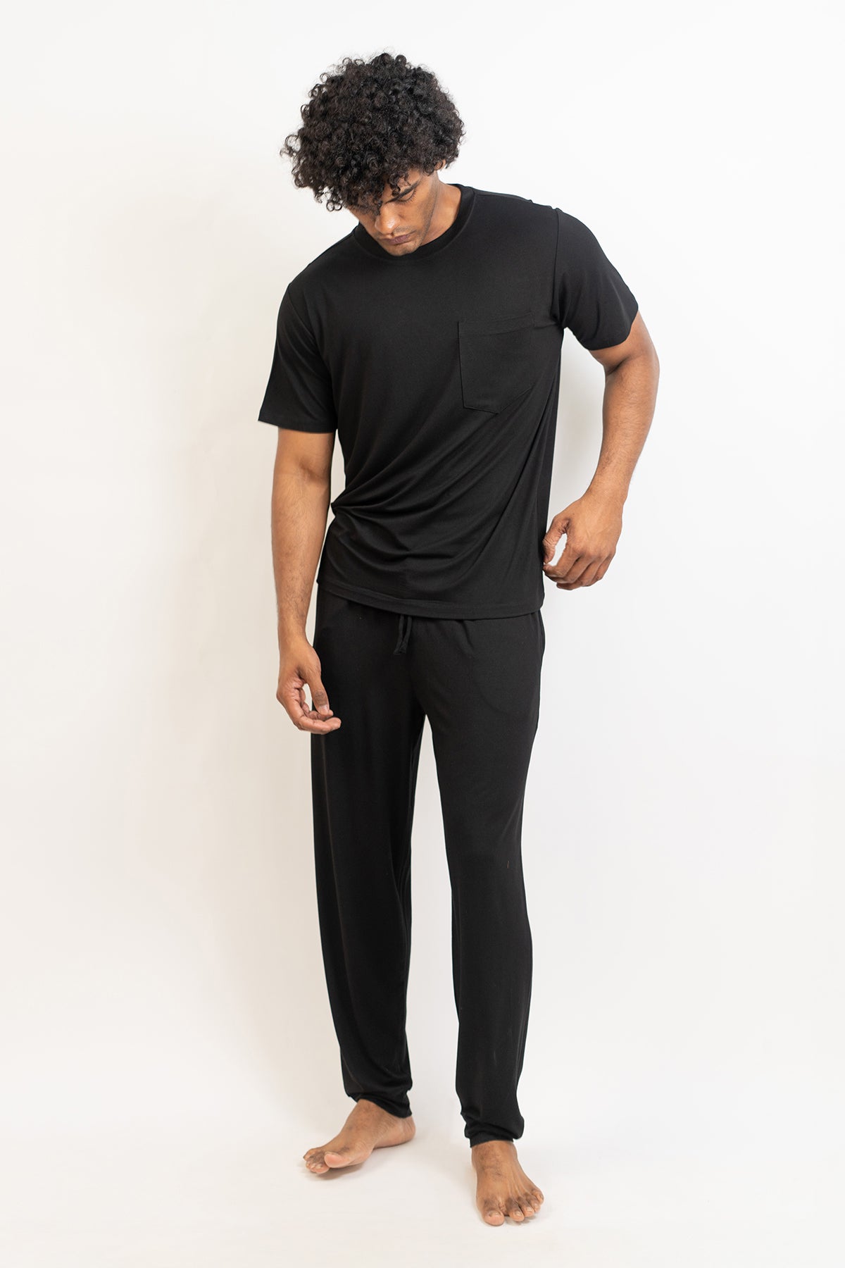 Men's Short Sleeves Pajama set-Midnight