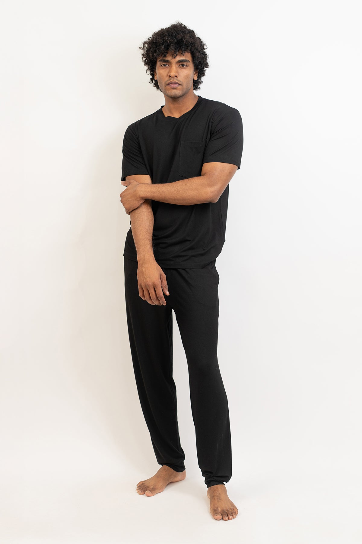 Men's Short Sleeves Pajama set-Midnight